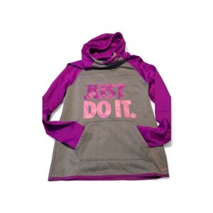 2/$20 Nike Women's Purple and Gray Hoodie